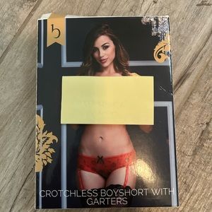 Valentine's Day Baci Lingerie Women's Open Crotch Boy Short